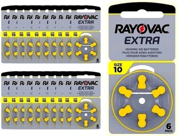 Baterie Słuchowe RAYOVAC 10 MF PR70 ZincAir 120szt