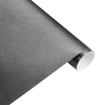 FOLIA ALUMINIUM SZCZOTKOWANE GRAFITOWA 50 x 152 cm