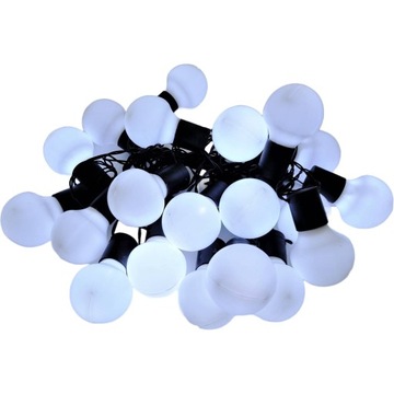 LAMPKI CHOINKOWE KULE KULKI 20 LED TIMER GIRLANDA NA CHOINKĘ CHOINKA BIAŁE