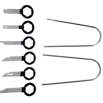 Съемники, плоскогубцы, гаечные ключи, инструменты для снятия обивки, радиозажимы, 40 шт.