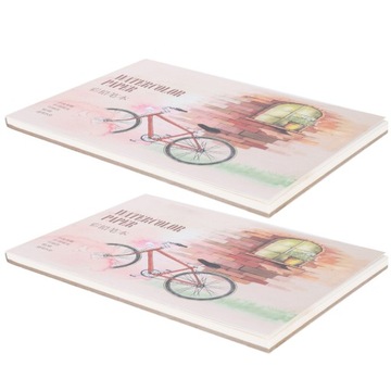 2 книги, портативная акварельная бумага размером 8,3 x 6,1 дюйма C1