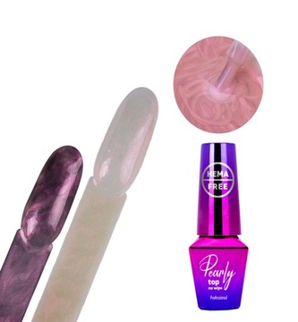 TOP efekt perły szampański marmur MollyLac SepiPink 10 g