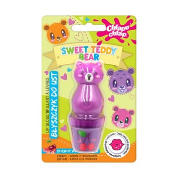 Chlapu Chlap Teddy Bear Блеск для губ с вишней и ревенем