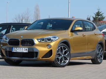BMW X2 F39 Crossover 2.0 20d 190KM 2018 BMW X2 20d xDrive M-Sport X HUD pamięć Diody Hak DCC F1 keyles 19 kamera PL