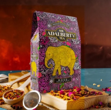 ADALBERT'S ROSE BLACK TEA Черный чай ЛИСТОВОЙ Цейлонской розы 100 г