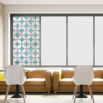 Folia okienna 3D chroniąca prywatność Naklejka blokująca promieniowanie UV Barwiona dekoracyjna dla stylu I