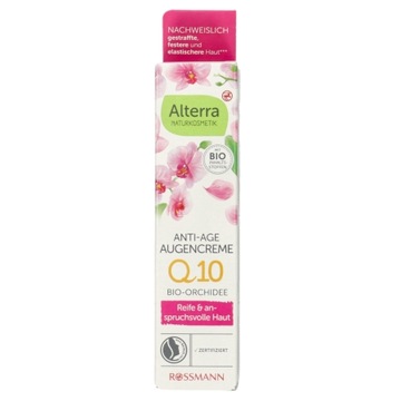 ALTERRA Anti-Age Q10 Krem Pod Oczy Przeciwzmarszczkowy z Bio Orchideą 15 ml