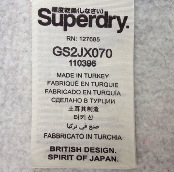 Superdry Orange label Bawełniana Bluza Rozpinana S