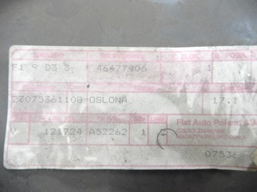 KRYT PODBĚHU PRAVÝ ZADNÍ FIAT PALIO OE 46477406