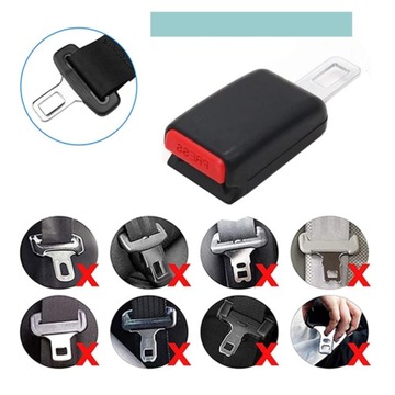PRZEDŁUŻACZ PASA BEZPIECZEŃSTWA ADAPTER PRZEDŁUŻKA PRZELOTKA KLAMRA 2 SZTUK