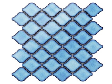 MOZAIKA CERAMICZNA ARABESKA JASNA NIEBIESKA