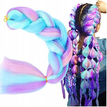 Плетение волос Синтетические искусственные пастельные цвета с длинным омбре