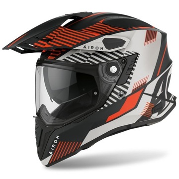 Kask Enduro z szybą,dual AIROH COMMANDER BOOST ORANGE KTM XL