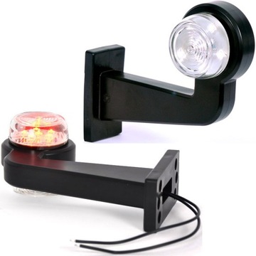 ГАБАРИТНЫЙ ФОНАРЬ ПРАВЫЙ УГЛОВОЙ LED 24V НАСТЕННЫЙ