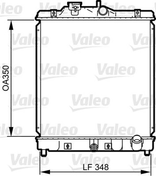 CHLADIČ VODY 734117 VALEO HONDA HR-V I