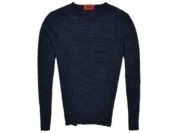 HUGO BOSS Wełniany Sweter Męski Crewneck Steeve S