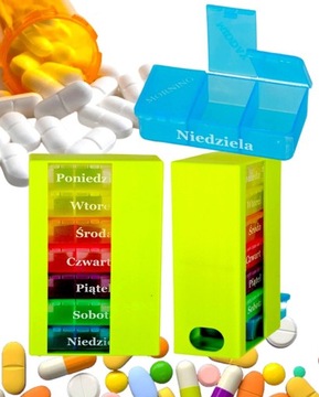 PUDEŁKO KASETKA NA ANTYBIOTYKI LEKI DLA SENIORA 7 DNI W TYG 24H