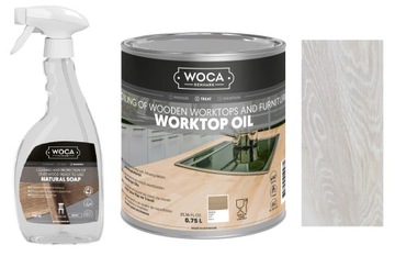 Zestaw do blatów Olej Worktop + Mydło Spray Woca