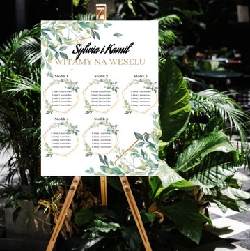 Приветственная доска ПЛАН СВАДЕБНОГО СТОЛА 100х70 XXL