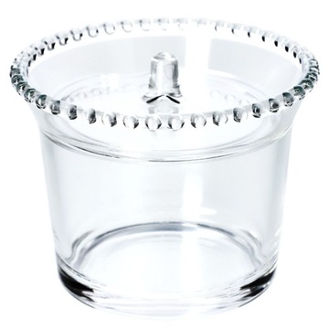 CUKIERNICA SZKLANA Z PRZYKRYWKĄ POJEMNIK NA CUKIER