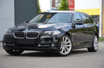 BMW Seria 5 F10-F11 Touring Facelifting 530d 258KM 2014 MEGA STAN 530D LIFT VIRTUAL KOKPIT SERWIS KREM SKÓRA GRZANE FOTELE IGŁA, zdjęcie 1