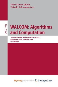 Ghosh, Subir Kumar WALCOM: Algorithms and Computation : 7th International W