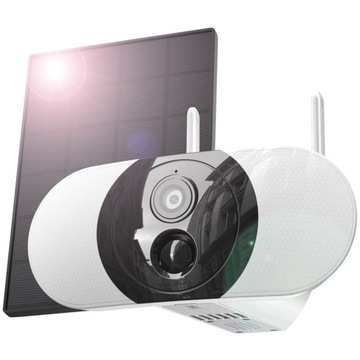 KAMERA IP SMART SOLARNA ZEWNĘTRZNA WIFI 3MPX BEZPRZEWODOWA 13500mAh