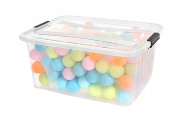 БОЛЬШОЙ ПЛАСТИКОВЫЙ КОНТЕЙНЕР пластиковый ящик 32 л для игрушек и одежды