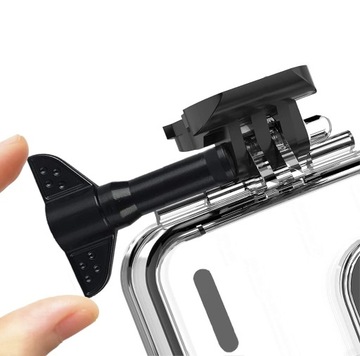 Корпус для крепления на рамке для камер Gopro Hero 12 11 10 9, черный