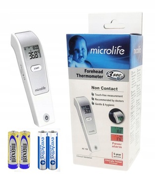 TERMOMETR BEZKONTAKTOWY MICROLIFE NC150 +4 BATERIE