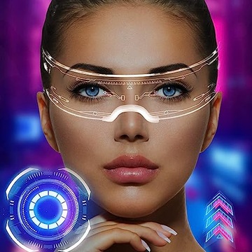 RGB СВЕТОДИОДНЫЕ ОЧКИ 7 ЦВЕТОВ ОСВЕЩЕНИЕ ДЛЯ ВЕЧЕРИНКИ