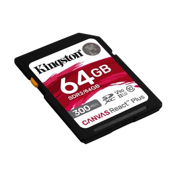Karta SD KINGSTON REACT PLUS 64GB 300/260 MB/s V90