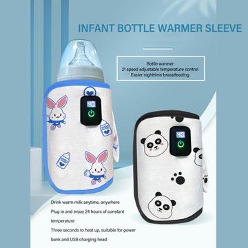 PRZENOŚNY PODGRZEWACZ DO BUTELEK USB KRÓLIK