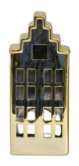 DOMEK DOM CERAMICZNY LED ŚWIECZNIK LAMPION FIGURKA CERAMICZNA NA PREZENT L