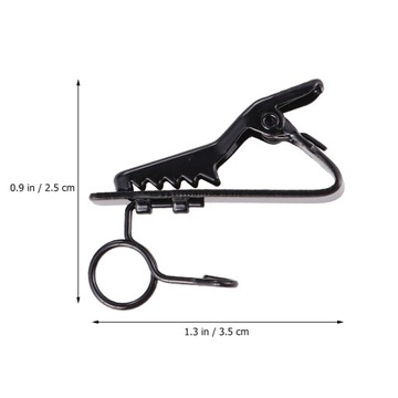 Klips do mikrofonu krawatowego, kabel do słuchawek na klapie