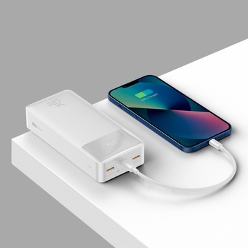 BASEUS POWERBANK БОЛЬШОЙ ЕМКОСТИ 30 000 мАч, 20 Вт, БЫСТРЫЙ POWER BANK, 2 USB USB-C