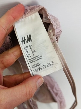 Biustonosz miękki wypełnienie 36 S H&M różowy