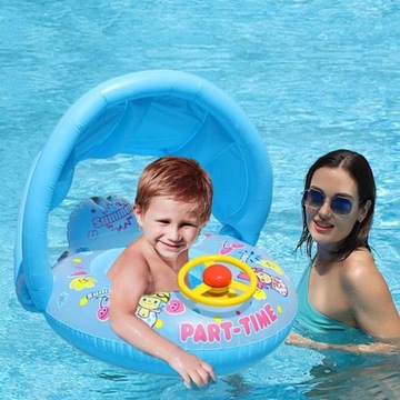 ДЕТСКОЕ КОЛЕСО С СОЛНЦЕЗАЩИТНЫМ КОЗЫРЕКОМ, КОЛЕСО ДЛЯ ПЛАВАНИЯ