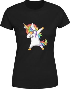 JEDNOROŻEC UNICORN KOSZULKA DAMSKA Z KONIEM DUB S BLUZKA TSHIRT DAMSKI