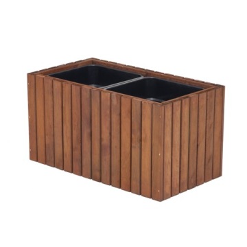 Большой прямоугольный горшок для сада пластиковая вставка 2x18l терраса балкон сад