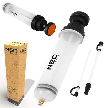 НЕО ШПРИЦ МАСЛЯНЫЙ ВСАСЫВАТЕЛЬ ТОРМОЗНАЯ ЖИДКОСТЬ ТОПЛИВО 500 МЛ РУЧНАЯ ВСАСЫВКА