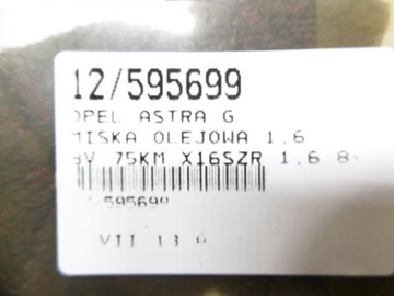 ASTRA II G VANA OLEJ 1,6 8V