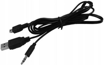 KABEL USB - MINI USB - MINI JACK 3.5mm AUX ADAPTER