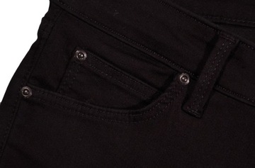 LEE spodnie black jeans MARION STRAIGHT _ W32 L33