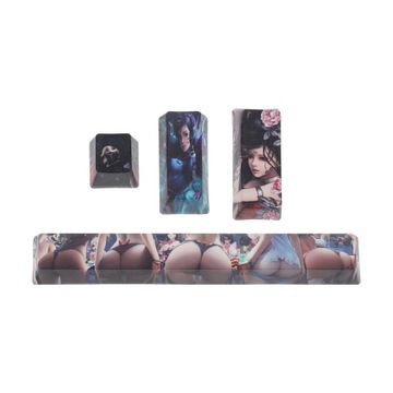 4 шт. шикарные колпачки для клавиатуры, компьютерные наклейки, наборы колпачков, прочные