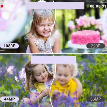 МИНИ ПОРТАТИВНАЯ ЦИФРОВАЯ КАМЕРА 16X ZOOM 44MP 1080P С 2 АККУМУЛЯТОРАМИ