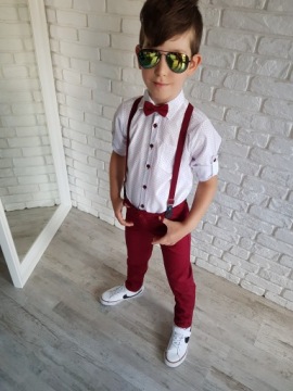 Элегантный комплект из 4 предметов, бордовый 110 зл.