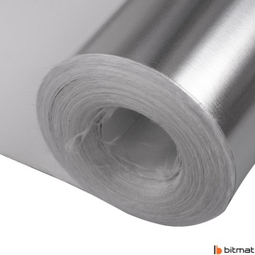 Tkanina szklana z aluminium włókno odporna na wysokie temperatury 100x100cm