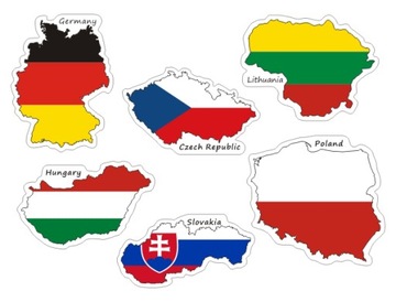 Naklejki Wlepy na Walizkę Moto Auto Europa D