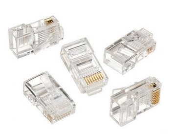 Wtyczka komputerowa internetowa RJ45 8-pin 5 sztuk